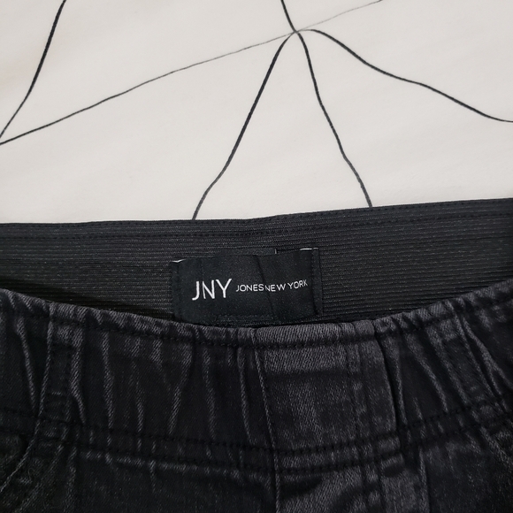 Jones New York Elastic Waist Black Jegging Jeans Size 6 - Picture 3 of 13